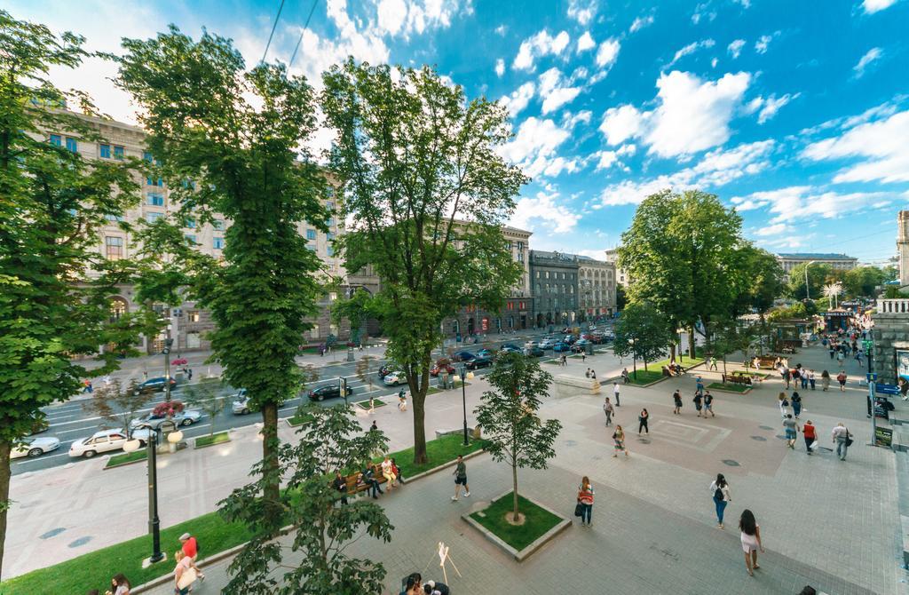Kreschatik 21 With Terrace 2Br Kiev Dış mekan fotoğraf