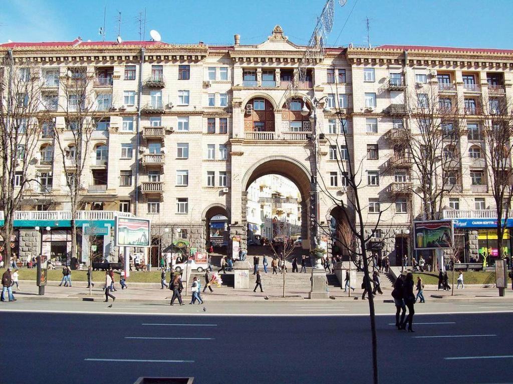 Kreschatik 21 With Terrace 2Br Kiev Dış mekan fotoğraf